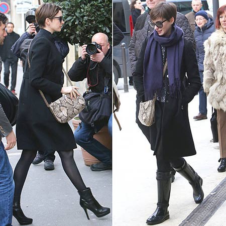 Anne Hathaway nosi torbu sa zmijskim printom