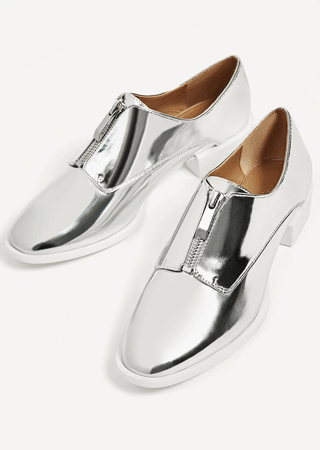 metalik srebrne cipele