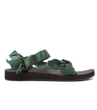 muske sandale sa zelenim somotskim kaisem
