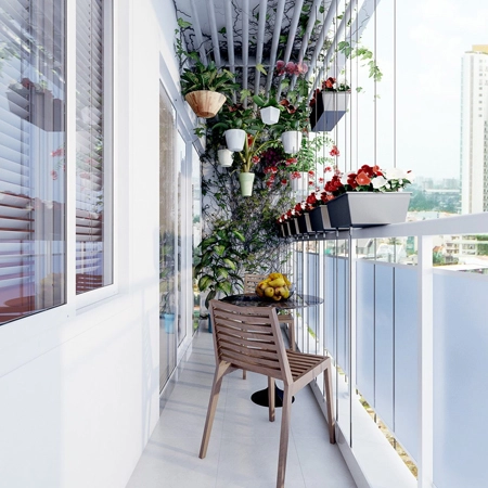 ideje za uredjenje balkona i terasa uski prostor