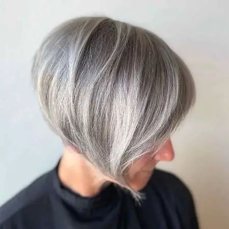 pepeljasto srebrno siva boja kose