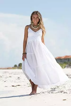 bele maksi letnje haljine