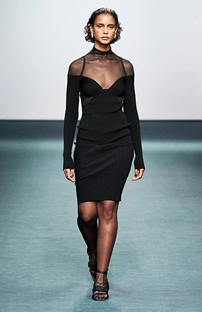  modni trendovi za zimu crna haljina